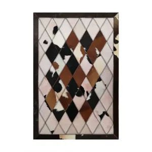 کلاژ فرش پوست و چرم کمالی مدل AD-00389