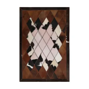 کلاژ فرش پوست و چرم کمالی مدل AD-00391