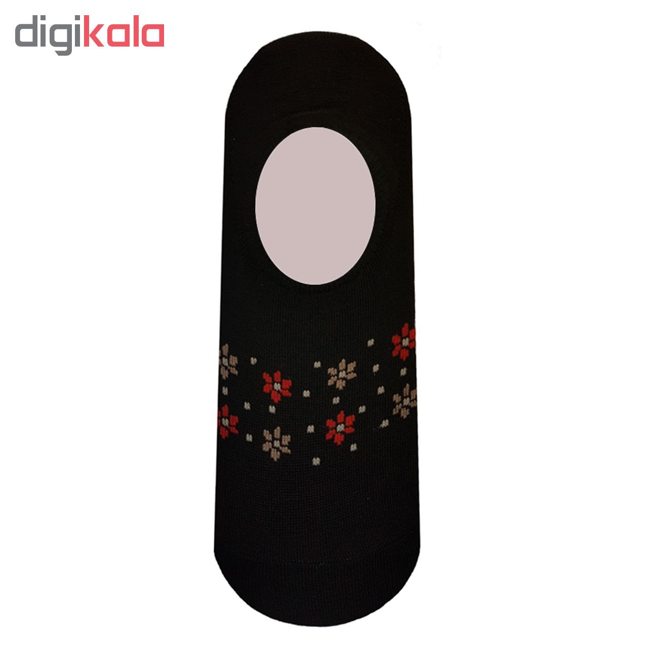 جوراب زنانه طرح گل مجموعه 4 عددی - - 7