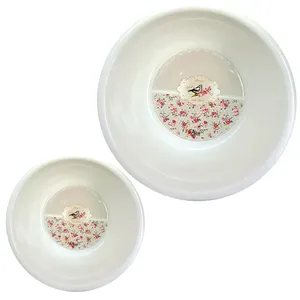 لگن حمام آذرساتراپ مدل گل 333 مجموعه 2 عددی