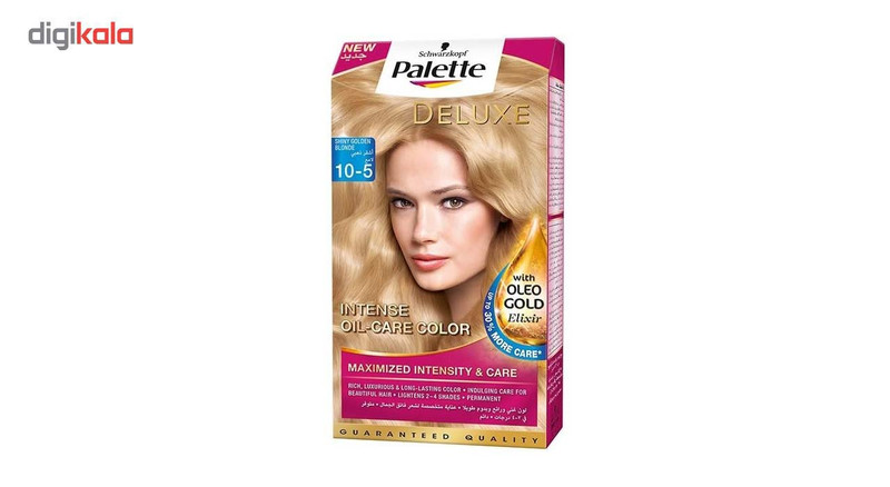 کیت رنگ مو پلت سری DELUXE شماره 5-10 حجم 50 میلی لیتر رنگ طلایی