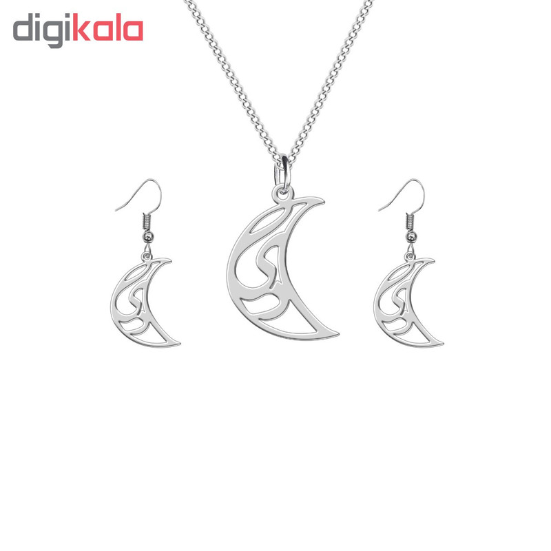 نیم ست نقره ترمه 1 طرح دی کد L477