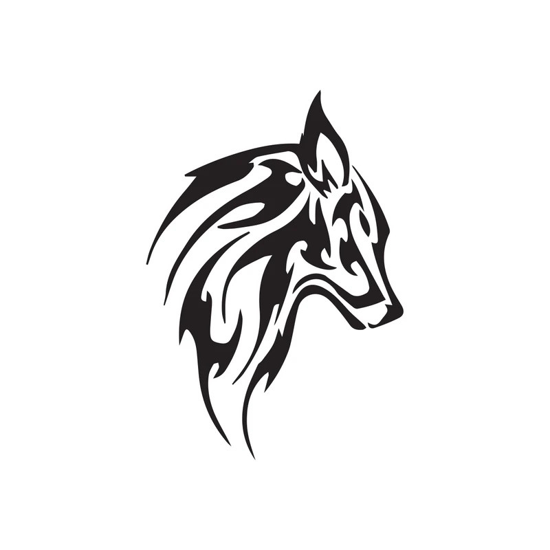 استیکر لپ تاپ طرح Wolfy کد 01