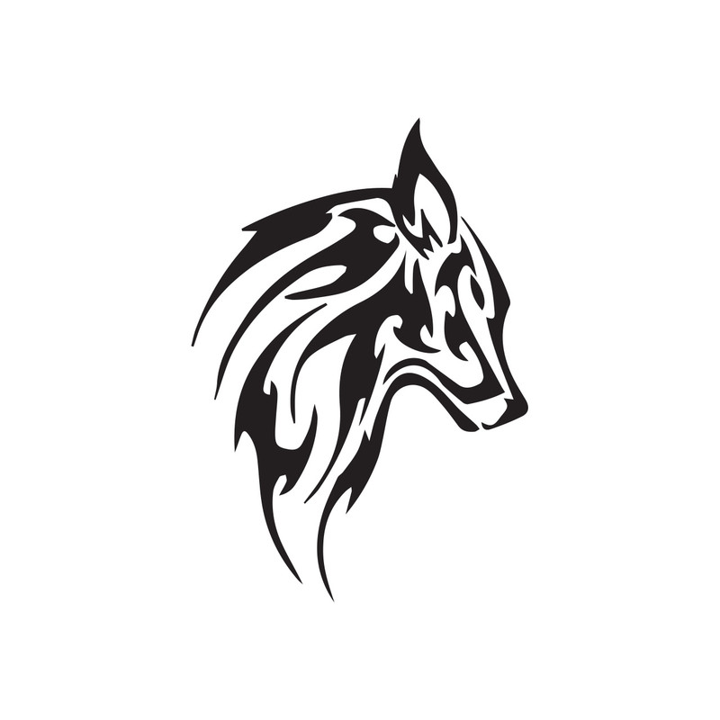 استیکر لپ تاپ طرح Wolfy کد 01