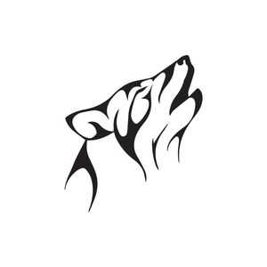 استیکر لپ تاپ طرح Wolfi کد 02