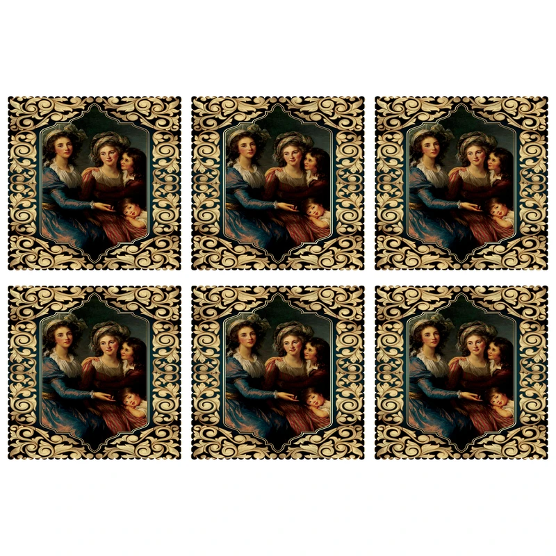 زیربشقابی مدل U1-42152 بسته 6 عددی