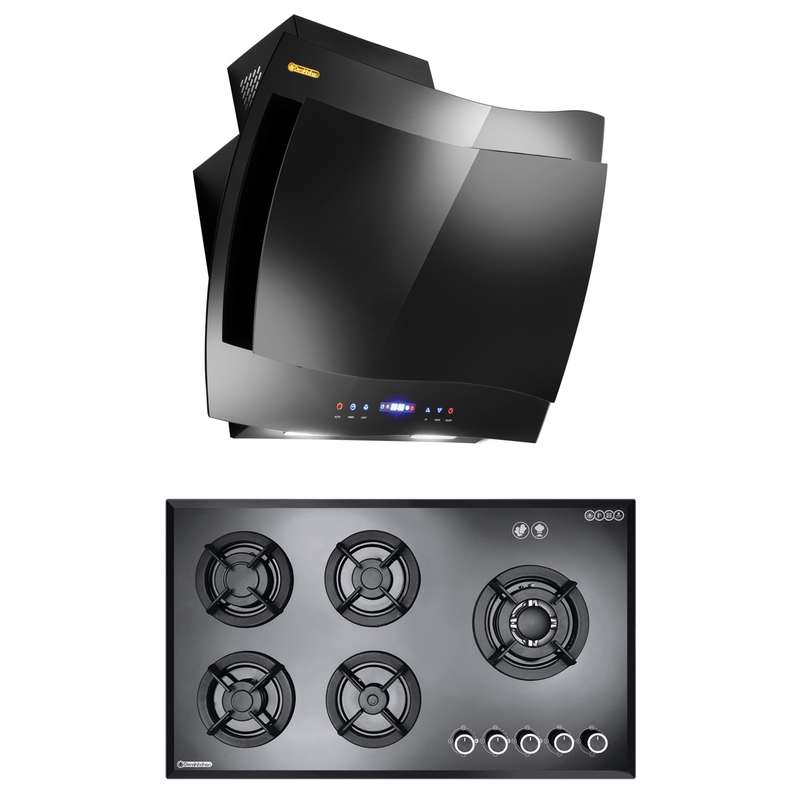 هود و اجاق گاز صفحه ای درخشان مدل فریز G602