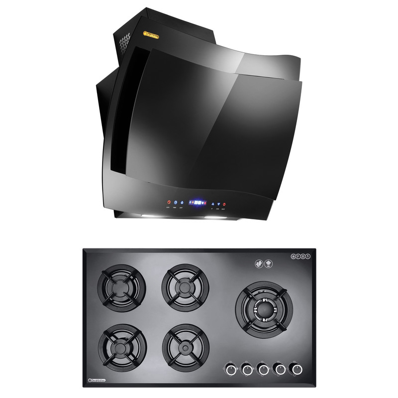 هود و اجاق گاز صفحه ای درخشان مدل فریز G602