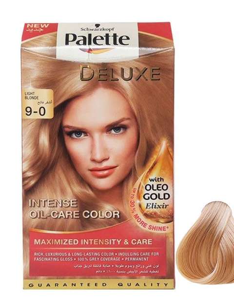 کیت رنگ مو پلت سری Deluxe شماره 0-9 حجم 50 میلی لیتر رنگ بلوند روشن