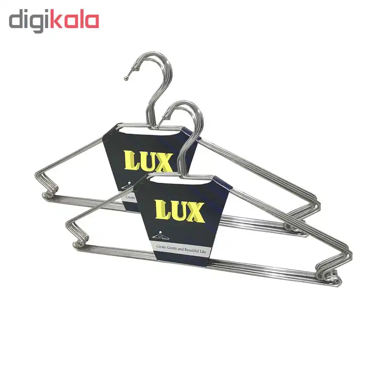 چوب لباسی فلزی لوکس مدل N1 بسته 12 عددی