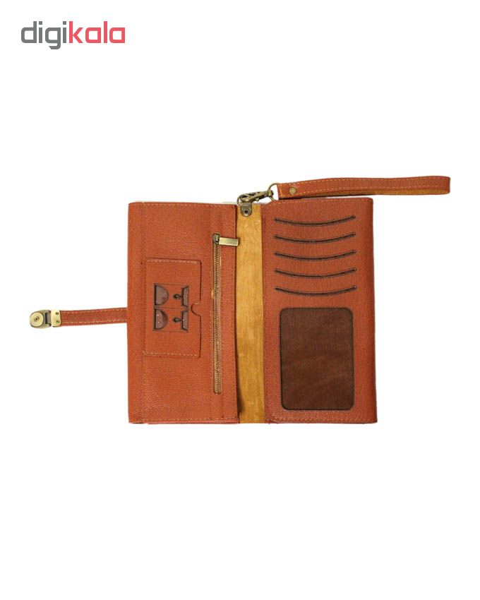 کیف پول چرم طبیعی چرم آرا مدل p015