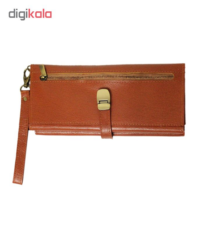 کیف پول چرم طبیعی چرم آرا مدل p015