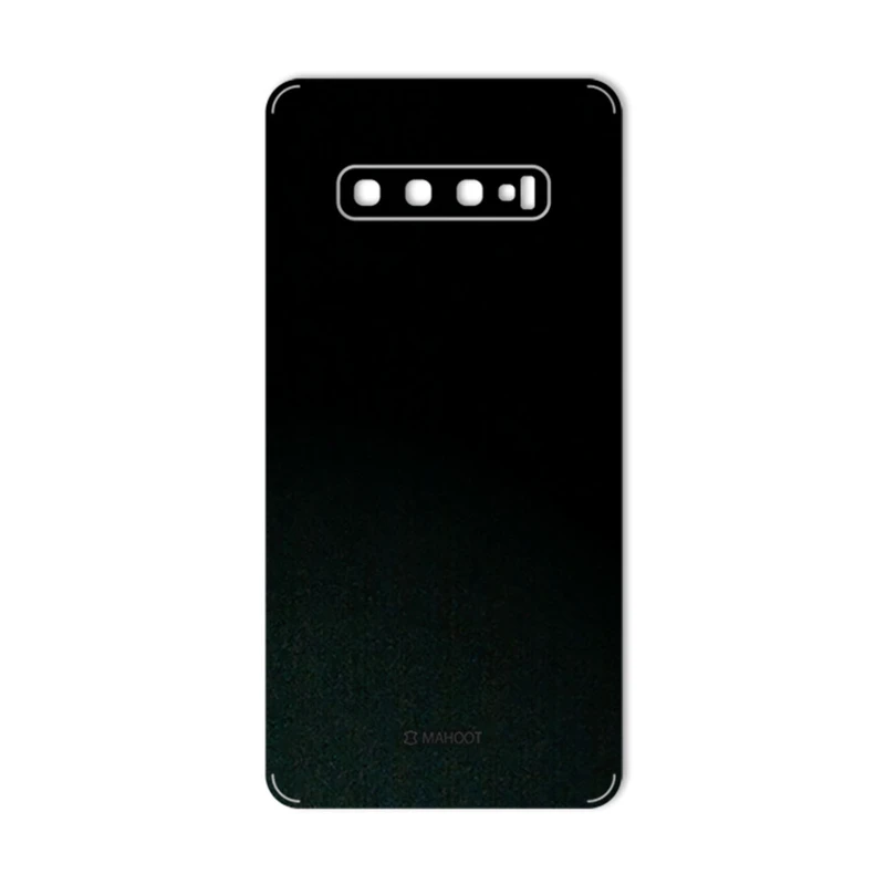 برچسب پوششی ماهوت طرح Black-Suede مناسب برای گوشی موبایل سامسونگ Galaxy S10