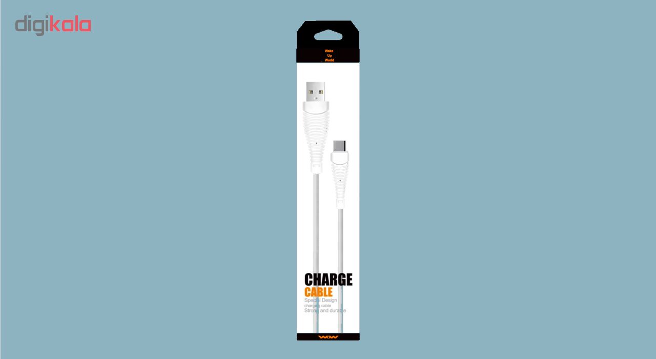 کابل شارژ و تبدیل USB به USB-C دبلیو یو دبلیو مدل DC-01 طول 0.9 