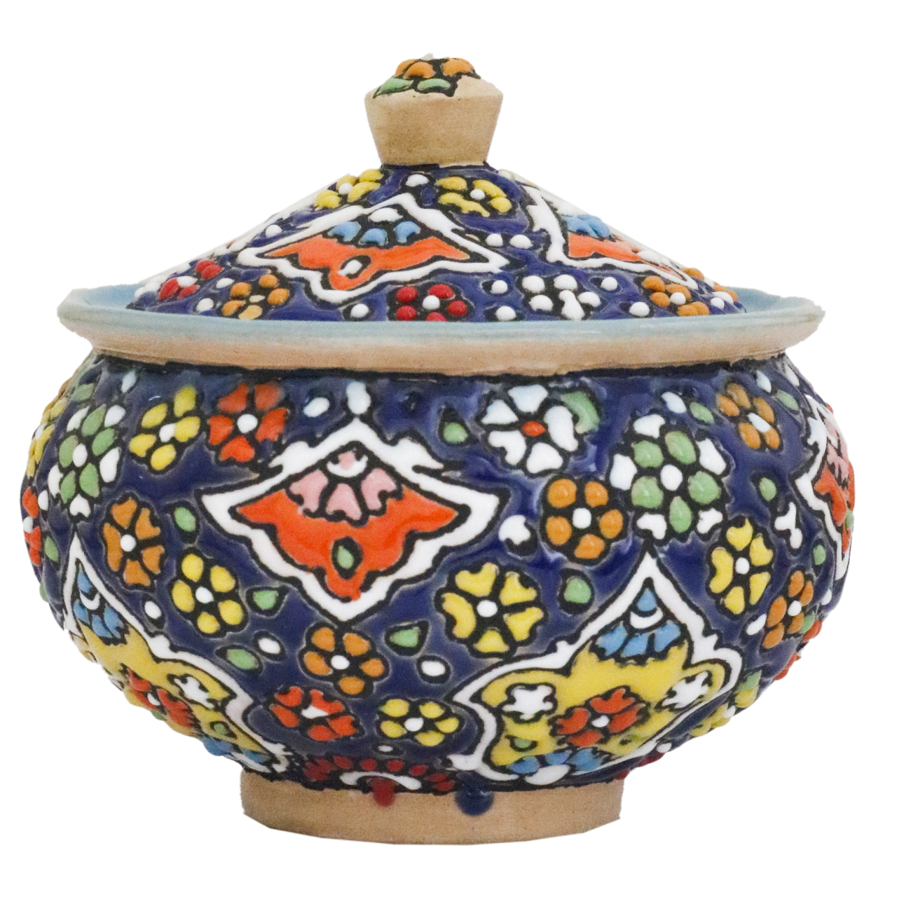 قندان میناکاری سفالی کد 504