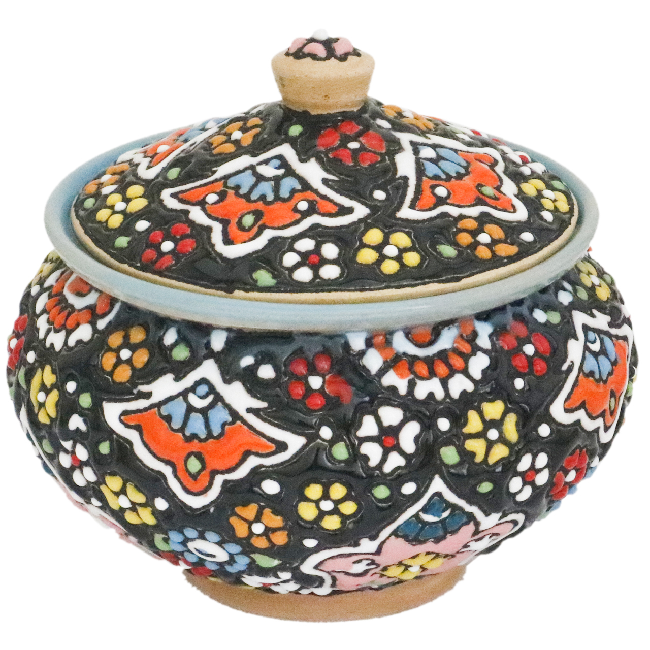 قندان میناکاری سفالی کد 507