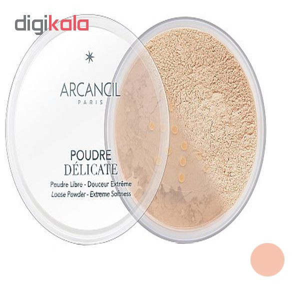 پودر تثبیت کننده آرایش آرکانسیل مدل poudre delicate شماره 003