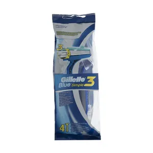 خودتراش مردانه ژیلت مدل Blue Simple 3 بسته 4 عددی