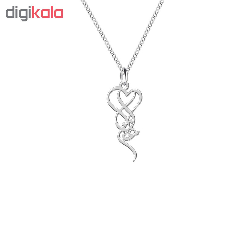 نیم ست نقره زنانه ترمه 1 طرح غزال کد L504