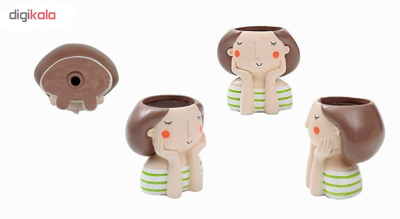 گلدان طرح دختر مدل DG022-26 مجموعه 4 عددی