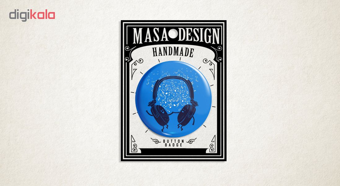 پیکسل ماسا دیزاین طرح هدفون دوستی موزیک کد AS581