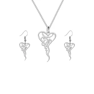 نیم ست نقره زنانه ترمه 1 طرح ملینا کد L547