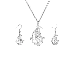 نیم ست نقره ترمه 1 طرح ترنم کد L554