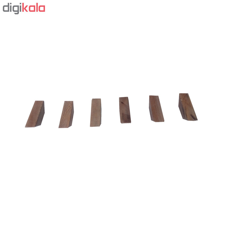قلاب آویز لباس رخت اویز چوبی چوبیس کد ۷۰۲ بسته ۶ عددی