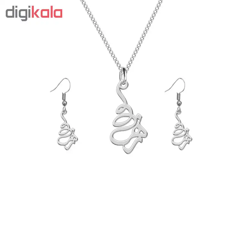 نیم ست نقره ترمه 1 طرح زهره کد L592