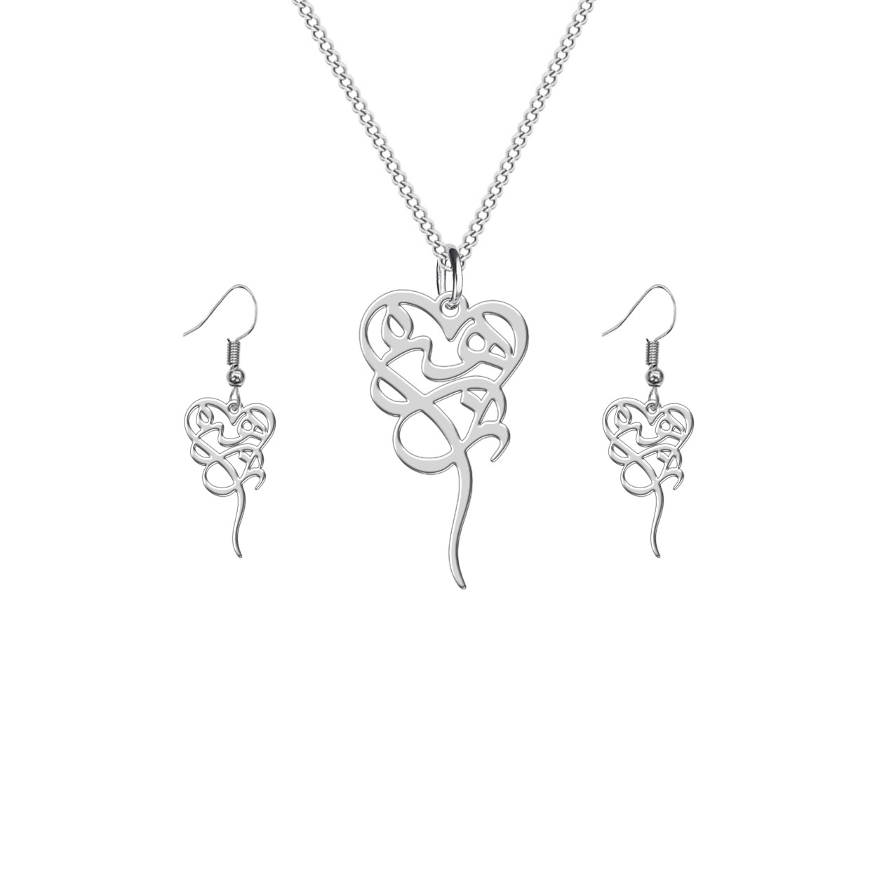 نیم ست نقره ترمه 1 طرح زهره کد L597