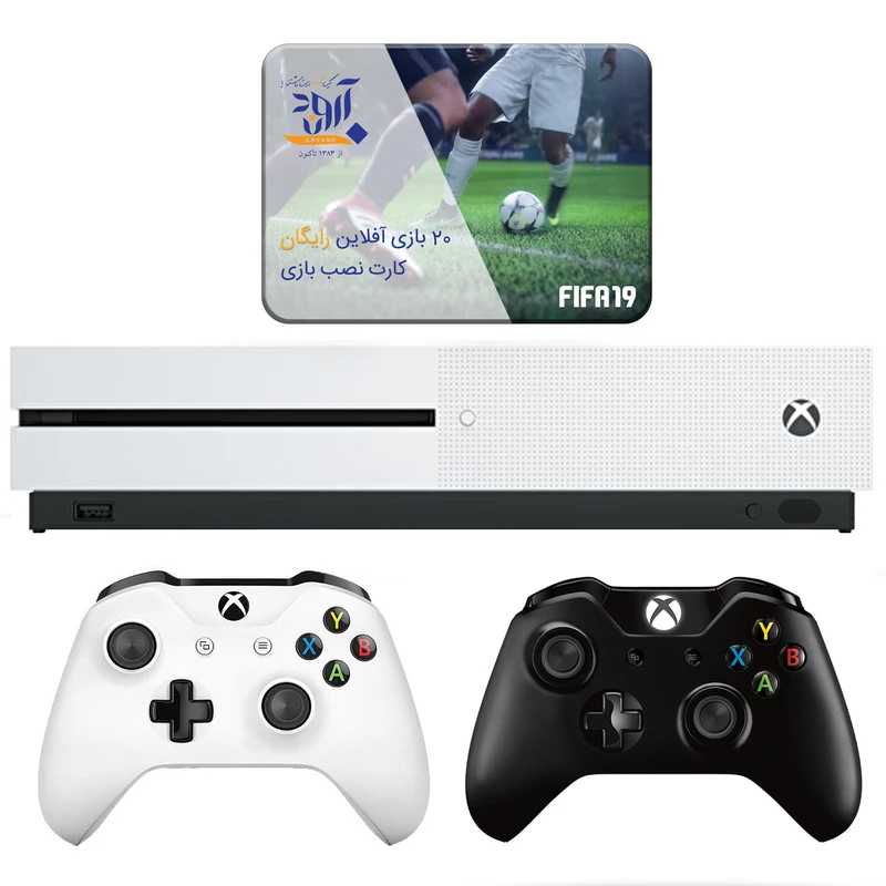 مجموعه کنسول بازی مایکروسافت مدل Xbox One S ظرفیت 1 ترابایت به همراه ۲۰ عدد بازی