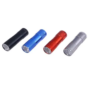 چراغ قوه UV فلیکسبل مدل UV blacklight 9 LED مجموعه چهار عددی