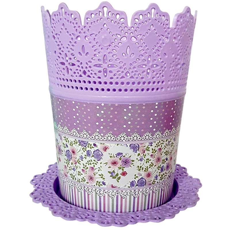 گلدان مدل دانتل 244 به همراه زیر گلدانی