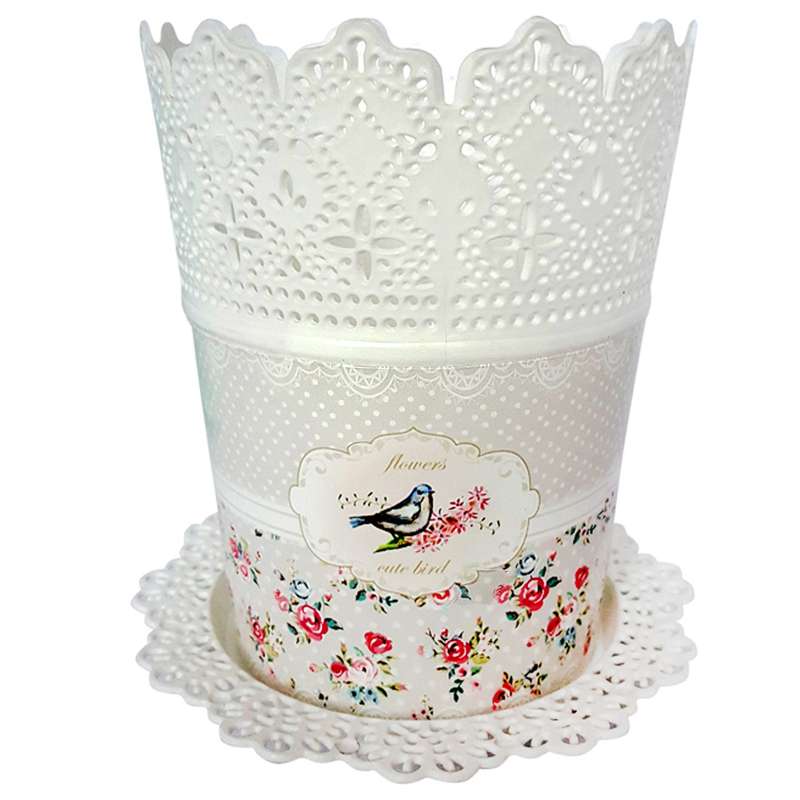 گلدان مدل دانتل 242 به همراه زیر گلدانی