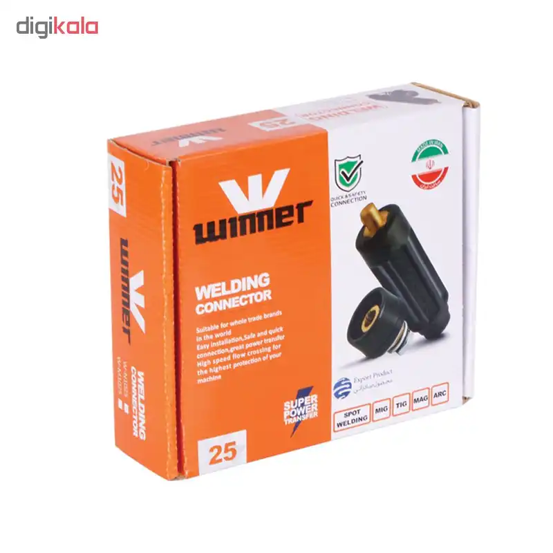 کانکتور نری جوشکاری وینر مدل W-N1025 سایز 25 بسته 25 عددی