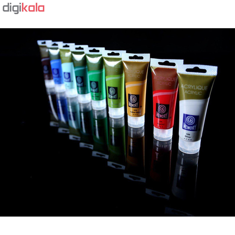 رنگ اکریلیک مموری مدل Metalic حجم 75 میلی لیتر