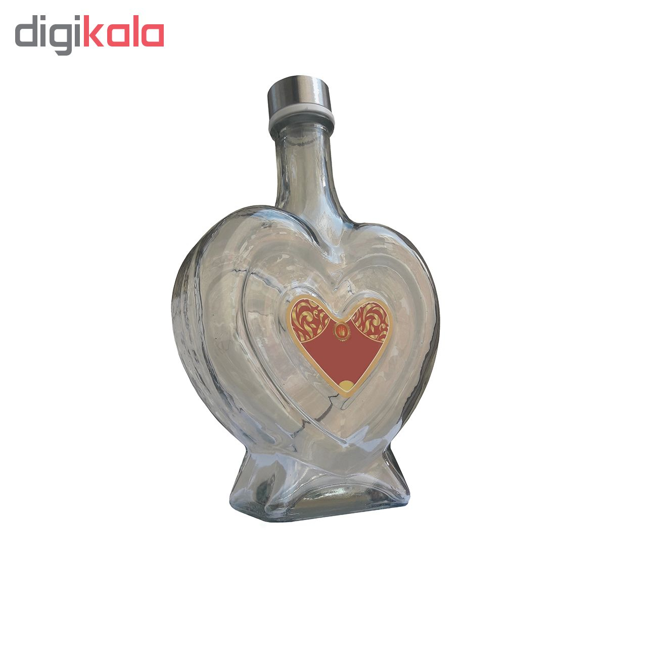 بطری شیشه ای طرح قلب کد 01