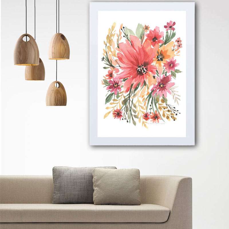 تابلو گالری استاربوی طرح گل مدل هنری 108