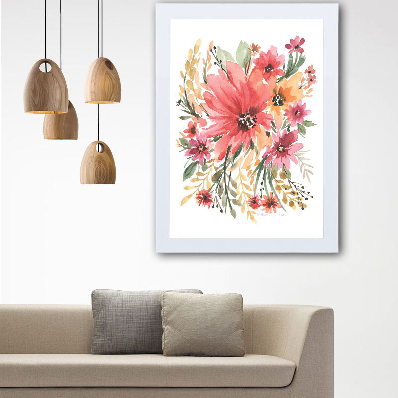 تابلو گالری استاربوی طرح گل مدل هنری 108