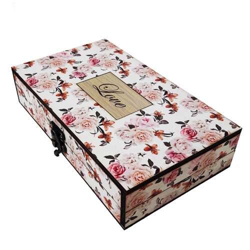 جعبه هدیه چوبی کادویی آیهان باکس مدل 125