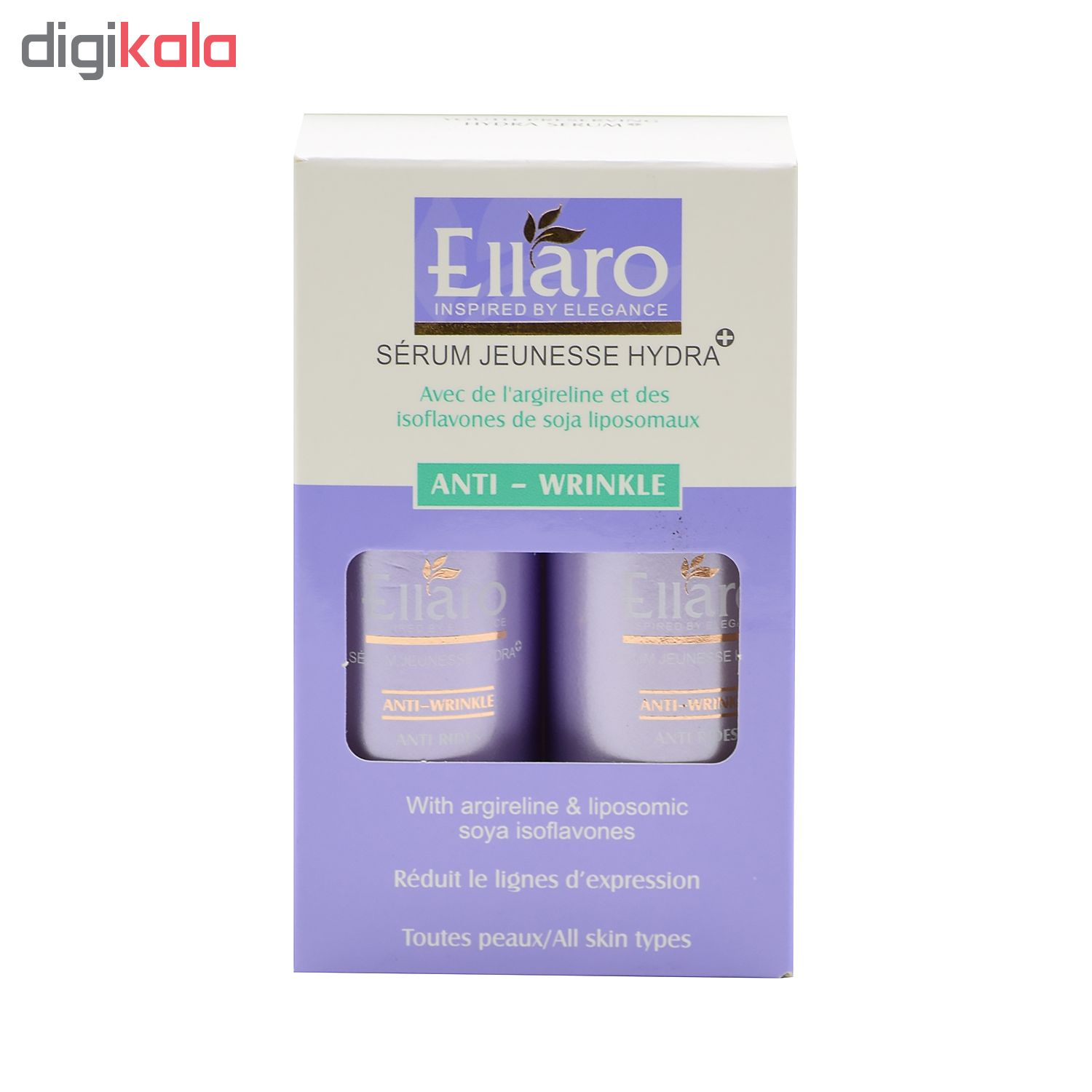 سرم پوست الارو مدل Youth Preserving Hydra Serum Plus حجم 30 میلی لیتر بسته 2 عددی