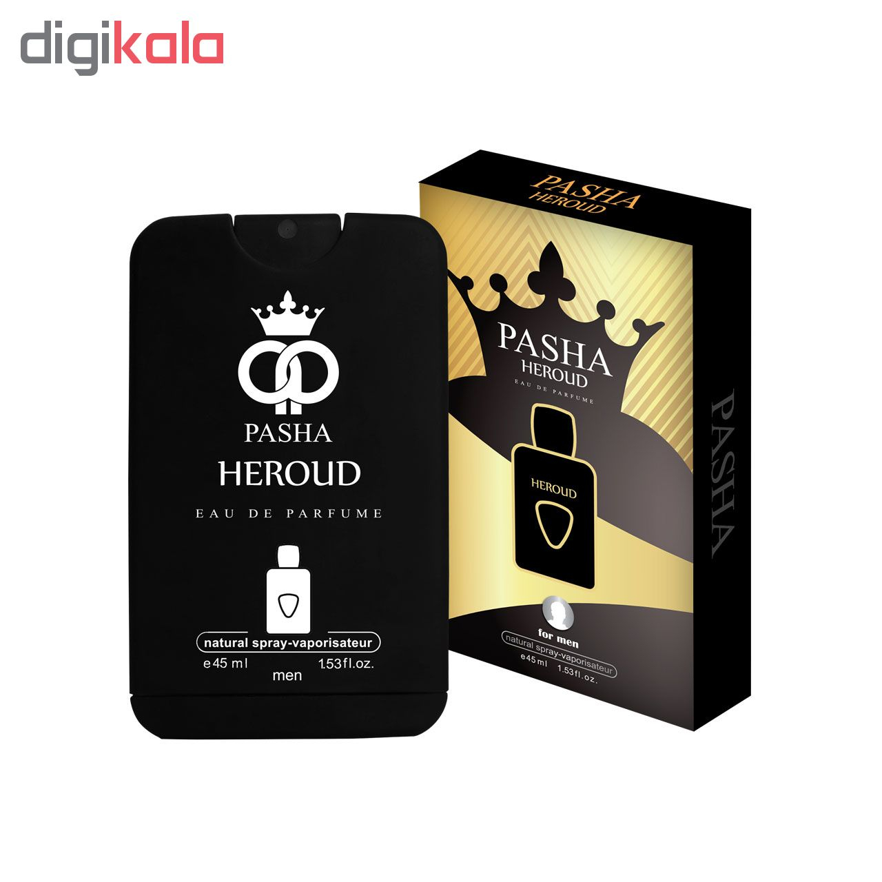 ادو پرفیوم مردانه پاشا مدل Heroud حجم 45 میلی لیتر