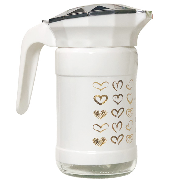 پارچ شیشه ای کمیکس طرح Love ظرفیت 750 سی سی مدل 8024 کد 101098