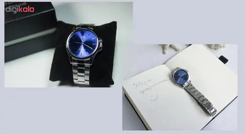 ست ساعت مچی عقربه ای زنانه و مردانه کیو اند کیو مدل qa06j202y