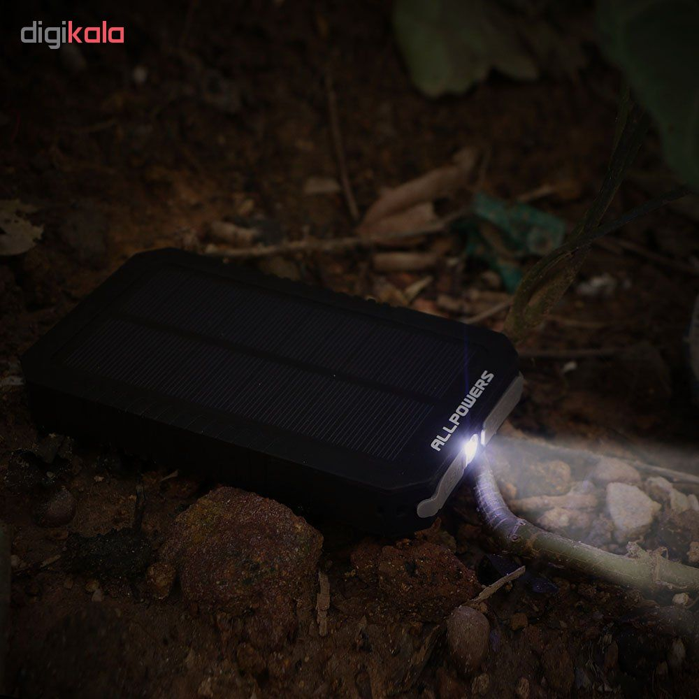 شارژر همراه خورشیدی آل پاورز مدل AP-SP-12 ظرفیت 12000 میلی آمپر ساعت