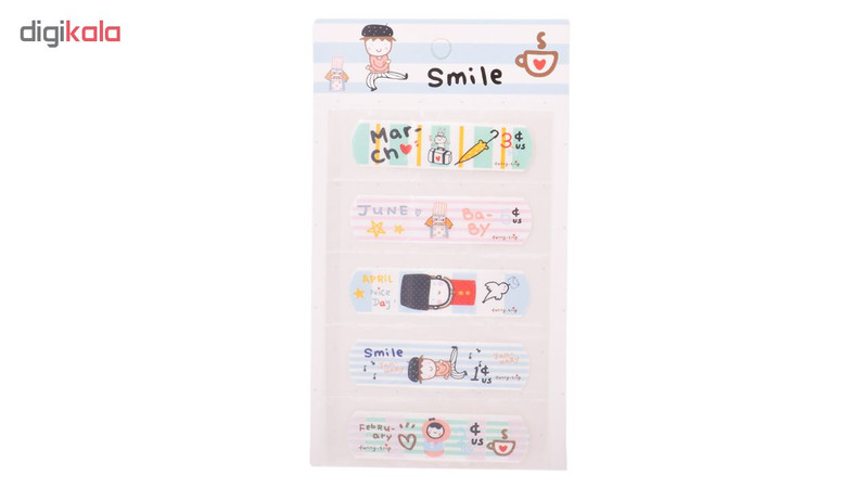 چسب زخم طرح smile بسته 5 عددی