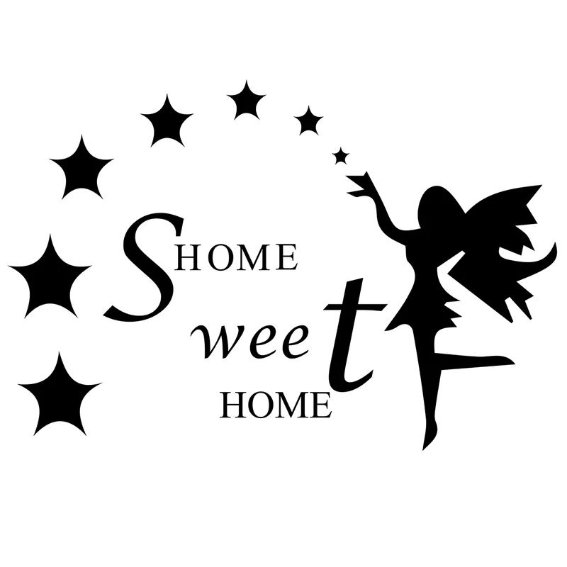 استیکر دیواری صالسو آرت مدل HOME SweeT HOME az