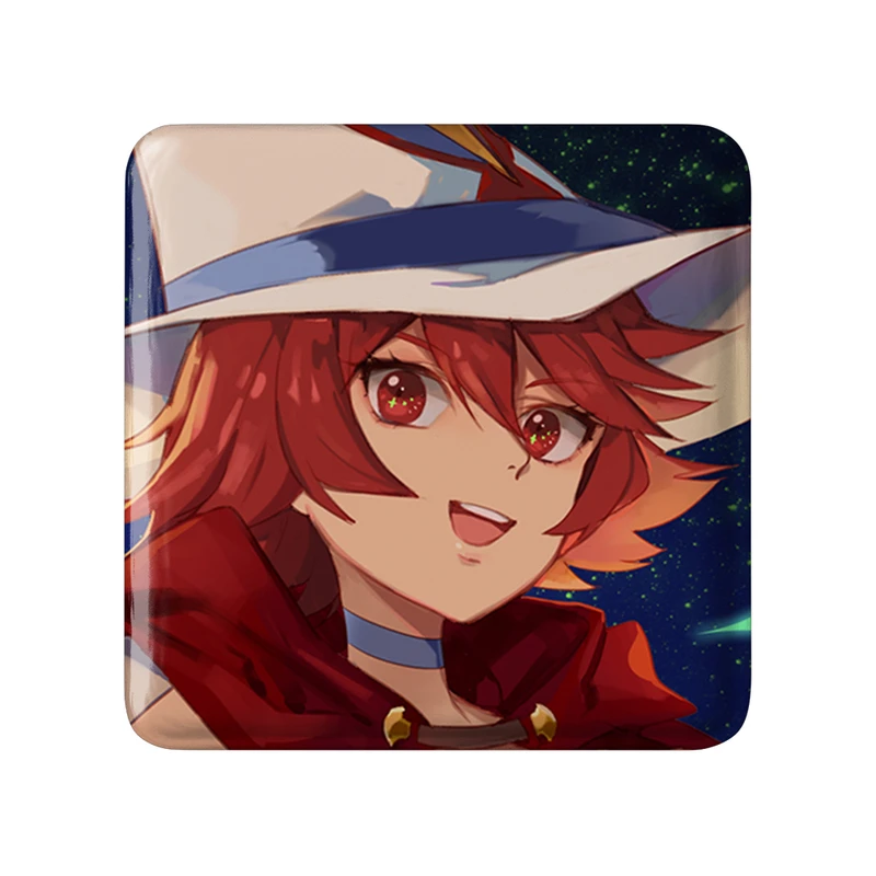 مگنت خندالو طرح شاریوت انیمه جادوگران کوچک Little Witch Academia  مدل مربعی کد 22940