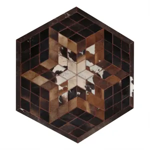 کلاژ فرش پوست و چرم کمالی مدل AD-00427