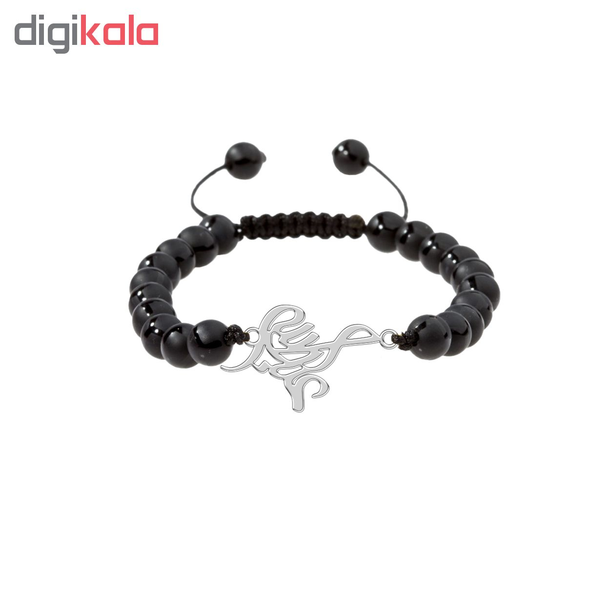 دستبند نقره مردانه ترمه 1 طرح عبدالله کد M53